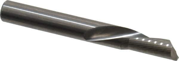 Onsrud - 3/8" Cutting Diam x 3/4" Length of Cut, 1 Flute, Downcut Spiral Router Bit - Uncoated, Right Hand Cut, Solid Carbide, 3" OAL x 3/8" Shank Diam, Single Edge, 22° Helix Angle - Apex Tool & Supply