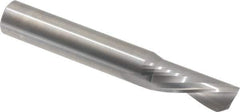 Onsrud - 1/2" Cutting Diam x 1-1/8" Length of Cut, 1 Flute, Downcut Spiral Router Bit - Uncoated, Right Hand Cut, Solid Carbide, 3-1/2" OAL x 1/2" Shank Diam, Single Edge, 22° Helix Angle - Apex Tool & Supply