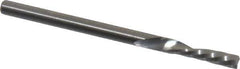 Onsrud - 1/8" Cutting Diam x 1/2" Length of Cut, 1 Flute, Downcut Spiral Router Bit - Uncoated, Right Hand Cut, Solid Carbide, 2" OAL x 1/8" Shank Diam, Single Edge, 21° Helix Angle - Apex Tool & Supply