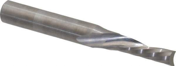 Onsrud - 3/16" Cutting Diam x 5/8" Length of Cut, 1 Flute, Downcut Spiral Router Bit - Uncoated, Right Hand Cut, Solid Carbide, 2" OAL x 1/4" Shank Diam, Single Edge, 21° Helix Angle - Apex Tool & Supply