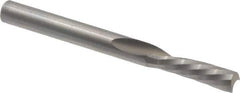 Onsrud - 3/16" Cutting Diam x 5/8" Length of Cut, 1 Flute, Downcut Spiral Router Bit - Uncoated, Right Hand Cut, Solid Carbide, 2" OAL x 3/16" Shank Diam, Single Edge, 21° Helix Angle - Apex Tool & Supply