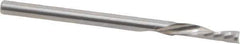 Onsrud - 1/8" Cutting Diam x 1/2" Length of Cut, 1 Flute, Downcut Spiral Router Bit - Uncoated, Right Hand Cut, Solid Carbide, 2" OAL x 1/8" Shank Diam, Single Edge, 21° Helix Angle - Apex Tool & Supply