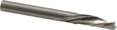 Onsrud - 1/4" Cutting Diam x 3/4" Length of Cut, 1 Flute, Downcut Spiral Router Bit - Uncoated, Right Hand Cut, Solid Carbide, 2-1/2" OAL x 1/4" Shank Diam, Single Edge, 21° Helix Angle - Apex Tool & Supply