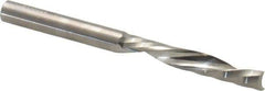 Onsrud - 1/4" Cutting Diam x 1-1/2" Length of Cut, 1 Flute, Downcut Spiral Router Bit - Uncoated, Right Hand Cut, Solid Carbide, 3" OAL x 1/4" Shank Diam, Single Edge - Apex Tool & Supply