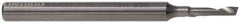 Accupro - 3/16" Cutting Diam x 5/8" Length of Cut, 1 Flute, Upcut Spiral Router Bit - Uncoated, Right Hand Cut, Solid Carbide, 2" OAL x 3/16" Shank Diam, Single Edge, 22° Helix Angle - Apex Tool & Supply