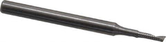 Onsrud - 1/16" Cutting Diam x 1/4" Length of Cut, 1 Flute, Upcut Spiral Router Bit - Uncoated, Right Hand Cut, Solid Carbide, 1-1/2" OAL x 1/8" Shank Diam, Single Edge, 22° Helix Angle - Apex Tool & Supply