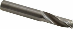 Onsrud - 1/2" Cutting Diam x 1-3/8" Length of Cut, 1 Flute, Upcut Spiral Router Bit - Uncoated, Right Hand Cut, Solid Carbide, 3-1/2" OAL x 1/2" Shank Diam, Single Edge, 22° Helix Angle - Apex Tool & Supply