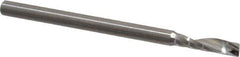 Onsrud - 1/8" Cutting Diam x 1/2" Length of Cut, 1 Flute, Upcut Spiral Router Bit - Uncoated, Right Hand Cut, Solid Carbide, 2" OAL x 1/8" Shank Diam, Single Edge, 21° Helix Angle - Apex Tool & Supply