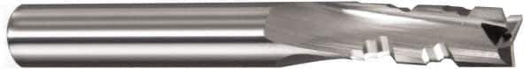 Onsrud - 3/8" Cutting Diam x 7/8" Length of Cut, 3 Flute, Downcut Spiral Router Bit - Uncoated, Right Hand Cut, Solid Carbide, 3" OAL x 3/8" Shank Diam, Three Edge, 10° Helix Angle - Apex Tool & Supply