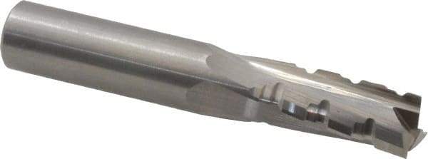 Onsrud - 1/2" Cutting Diam x 1-1/8" Length of Cut, 3 Flute, Upcut Spiral Router Bit - Uncoated, Right Hand Cut, Solid Carbide, 3" OAL x 1/2" Shank Diam, Three Edge, 10° Helix Angle - Apex Tool & Supply