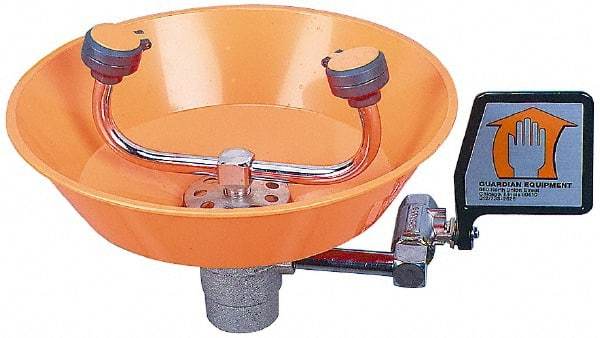 PRO-SAFE - Wall Mount, Plastic Bowl, Eyewash Station - 1/2" Inlet - Apex Tool & Supply