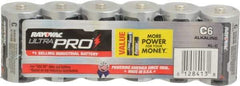 Rayovac - Size C, Alkaline, 6 Pack, Standard Battery - 1.5 Volts, Button Tab Terminal - Apex Tool & Supply