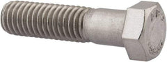 Value Collection - 7/16-14 UNC, 1-3/4" Length Under Head Hex Head Cap Screw - Partially Threaded, Grade 18-8 Stainless Steel, Uncoated, 5/8" Hex - Apex Tool & Supply