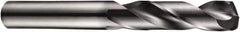 DORMER - 9.9mm 140° Solid Carbide Screw Machine Drill Bit - TiAlN Finish, Right Hand Cut, 47mm Flute Length, 89mm OAL, Four Facet Split Point, Straight Shank, Through Coolant - Apex Tool & Supply