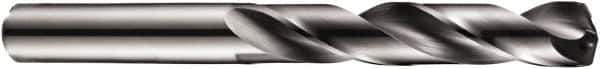 DORMER - 10.2mm 140° Solid Carbide Jobber Drill - TiAlN Finish, Right Hand Cut, Spiral Flute, Straight Shank, 118mm OAL, Four Facet Split Point - Apex Tool & Supply