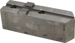 H & R Manufacturing - Tongue & Groove Attachment, Square Soft Lathe Chuck Jaw - Steel, 3" Btw Mount Hole Ctrs, 7-1/4" Long x 2" Wide x 2-5/16" High, 1/2" Groove - Apex Tool & Supply