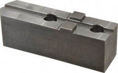 H & R Manufacturing - Tongue & Groove Attachment, Square Soft Lathe Chuck Jaw - Steel, 3" Btw Mount Hole Ctrs, 7-1/4" Long x 2" Wide x 2-5/16" High, 1/2" Groove - Apex Tool & Supply