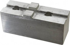 H & R Manufacturing - Tongue & Groove Attachment, Square Soft Lathe Chuck Jaw - Aluminum, 3" Btw Mount Hole Ctrs, 5-5/8" Long x 2" Wide x 2-5/16" High, 1/2" Groove - Apex Tool & Supply