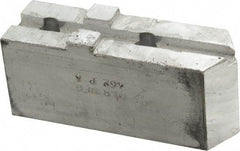 H & R Manufacturing - Tongue & Groove Attachment, Square Soft Lathe Chuck Jaw - Aluminum, 1-3/4" Btw Mount Hole Ctrs, 3-15/16" Long x 1-1/4" Wide x 1-5/8" High, 5/16" Groove - Apex Tool & Supply