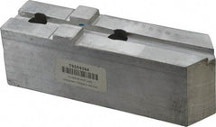 H & R Manufacturing - Tongue & Groove Attachment, Square Soft Lathe Chuck Jaw - Aluminum, 3" Btw Mount Hole Ctrs, 7-1/4" Long x 2" Wide x 2-5/16" High, 1/2" Groove - Apex Tool & Supply