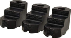 H & R Manufacturing - 8" Max Chuck Diam Compatibility, Mild Carburized Steel Tongue & Groove Hard Lathe Top Jaws - 2 Steps, 5/16" Groove Width, 1-1/2" Wide x 3.286" Long x 1.969" High - Apex Tool & Supply