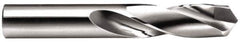 Made in USA - 18mm 118° Spiral Flute Carbide-Tipped Screw Machine Drill Bit - Bright Finish, Right Hand Cut, 2-63/64" Flute Length, 4-49/64" OAL, Standard Point, Straight Shank - Apex Tool & Supply