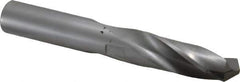 Made in USA - 16mm 118° Spiral Flute Carbide-Tipped Screw Machine Drill Bit - Bright Finish, Right Hand Cut, 2-7/8" Flute Length, 4-31/64" OAL, Standard Point, Straight Shank - Apex Tool & Supply