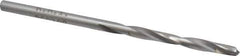 Made in USA - 1/8" 135° Carbide-Tipped Jobber Drill - Bright Finish, Right Hand Cut, Spiral Flute, Straight Shank, 2-3/4" OAL, Split Point - Apex Tool & Supply