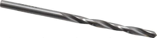 Made in USA - 5/32" 135° Carbide-Tipped Jobber Drill - Bright Finish, Right Hand Cut, Spiral Flute, Straight Shank, 3-1/8" OAL, Split Point - Apex Tool & Supply