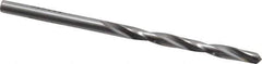 Made in USA - 5/32" 135° Carbide-Tipped Jobber Drill - Bright Finish, Right Hand Cut, Spiral Flute, Straight Shank, 3-1/8" OAL, Split Point - Apex Tool & Supply
