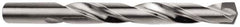 Made in USA - 27/64" Diam, 6" OAL Bright Carbide-Tipped Aircraft Extension Drill Bit - 135° Point Angle - Apex Tool & Supply