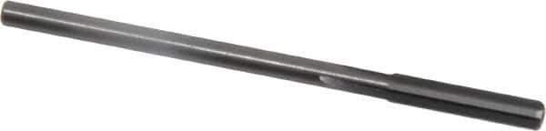 Made in USA - 1/8" Solid Carbide 4 Flute Chucking Reamer - Straight Flute, 0.1099" Straight Shank, 5/8" Flute Length, 2-1/4" OAL - Apex Tool & Supply