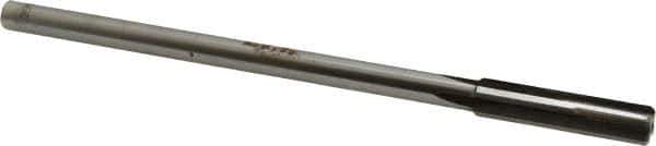 Made in USA - 0.346" Carbide-Tipped 4 Flute Chucking Reamer - Straight Flute, 9/32" Straight Shank, 1-1/2" Flute Length, 6" OAL - Apex Tool & Supply