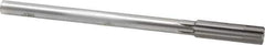 Made in USA - 0.536" Carbide-Tipped 6 Flute Chucking Reamer - Straight Flute, 7/16" Straight Shank, 2" Flute Length, 8" OAL - Apex Tool & Supply
