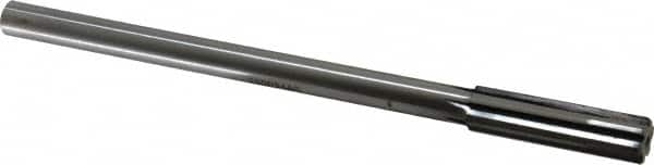 Made in USA - 0.544" Carbide-Tipped 6 Flute Chucking Reamer - Apex Tool & Supply