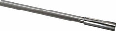 Made in USA - 0.559" Carbide-Tipped 6 Flute Chucking Reamer - Straight Flute, 7/16" Straight Shank, 2" Flute Length, 8" OAL - Apex Tool & Supply