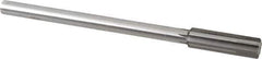 Made in USA - 0.597" Carbide-Tipped 6 Flute Chucking Reamer - Straight Flute, 7/16" Straight Shank, 2" Flute Length, 8" OAL - Apex Tool & Supply