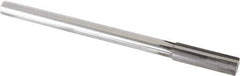 Made in USA - 0.654" Carbide-Tipped 6 Flute Chucking Reamer - Straight Flute, 9/16" Straight Shank, 2-1/4" Flute Length, 9" OAL - Apex Tool & Supply