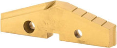 Allied Machine and Engineering - 4" Diam x 7/16" Thick, Seat Code 7, 144° Included Angle Spade Drill Insert - TiN Coated, High Speed Steel, Series GEN2 T-A - Apex Tool & Supply