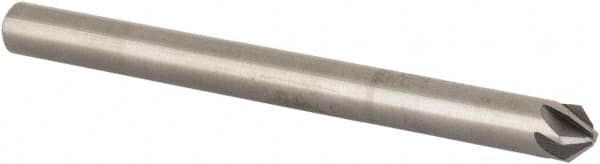 SGS - 1/8" Head Diam, 1/8" Shank Diam, 6 Flute 90° Solid Carbide Countersink - Apex Tool & Supply