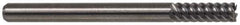 M.A. Ford - 1", 1-1/2" LOC, 1" Shank Diam, 4" OAL, 6 Flute, Solid Carbide Square End Mill - Single End, Uncoated, Spiral Flute, 53° Helix, Right Hand Cut, Right Hand Flute, Series 113 - Apex Tool & Supply