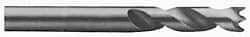 M.A. Ford - 23/64" Spiral Flute Solid Carbide Screw Machine Drill Bit - Bright Finish, Right Hand Cut, 1-9/16" Flute Length, 3-1/16" OAL, Standard Point, Straight Shank - Apex Tool & Supply