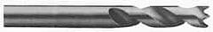 M.A. Ford - 23/64" Spiral Flute Solid Carbide Screw Machine Drill Bit - Bright Finish, Right Hand Cut, 1-9/16" Flute Length, 3-1/16" OAL, Standard Point, Straight Shank - Apex Tool & Supply