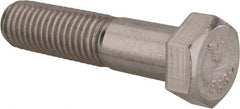Value Collection - 9/16-18 UNF, 2-1/2" Length Under Head Hex Head Cap Screw - Partially Threaded, Grade 18-8 Stainless Steel, Uncoated, 13/16" Hex - Apex Tool & Supply
