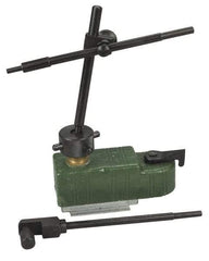 Value Collection - 38mm Wide Magnetic Indicator Base with Holders - Post & Rod Arm (Swivel) - Apex Tool & Supply