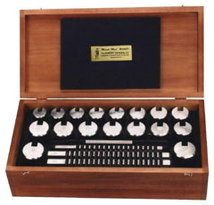 Dumont Minute Man - 20 Piece, 1/2 to 3/4" Keyway Width, Style D & E Keyway Broach Set - Bright Finish High Speed Steel Broach, Plain Bushing, 2 to 3" Bushing Diam - Apex Tool & Supply