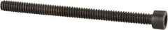 Value Collection - #1-64 UNC Hex Socket Drive, Socket Cap Screw - Alloy Steel, Black Oxide Finish, Partially Threaded, 1" Length Under Head - Apex Tool & Supply