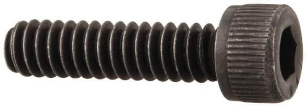 Value Collection - #6-32 UNC Hex Socket Drive, Socket Cap Screw - Alloy Steel, Black Oxide Finish, Fully Threaded, 9/16" Length Under Head - Apex Tool & Supply