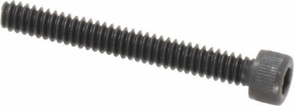 Value Collection - #6-32 UNC Hex Socket Drive, Socket Cap Screw - Alloy Steel, Black Oxide Finish, Fully Threaded, 1-1/8" Length Under Head - Apex Tool & Supply
