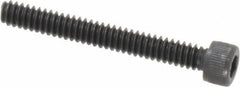 Value Collection - #6-32 UNC Hex Socket Drive, Socket Cap Screw - Alloy Steel, Black Oxide Finish, Fully Threaded, 1-1/8" Length Under Head - Apex Tool & Supply